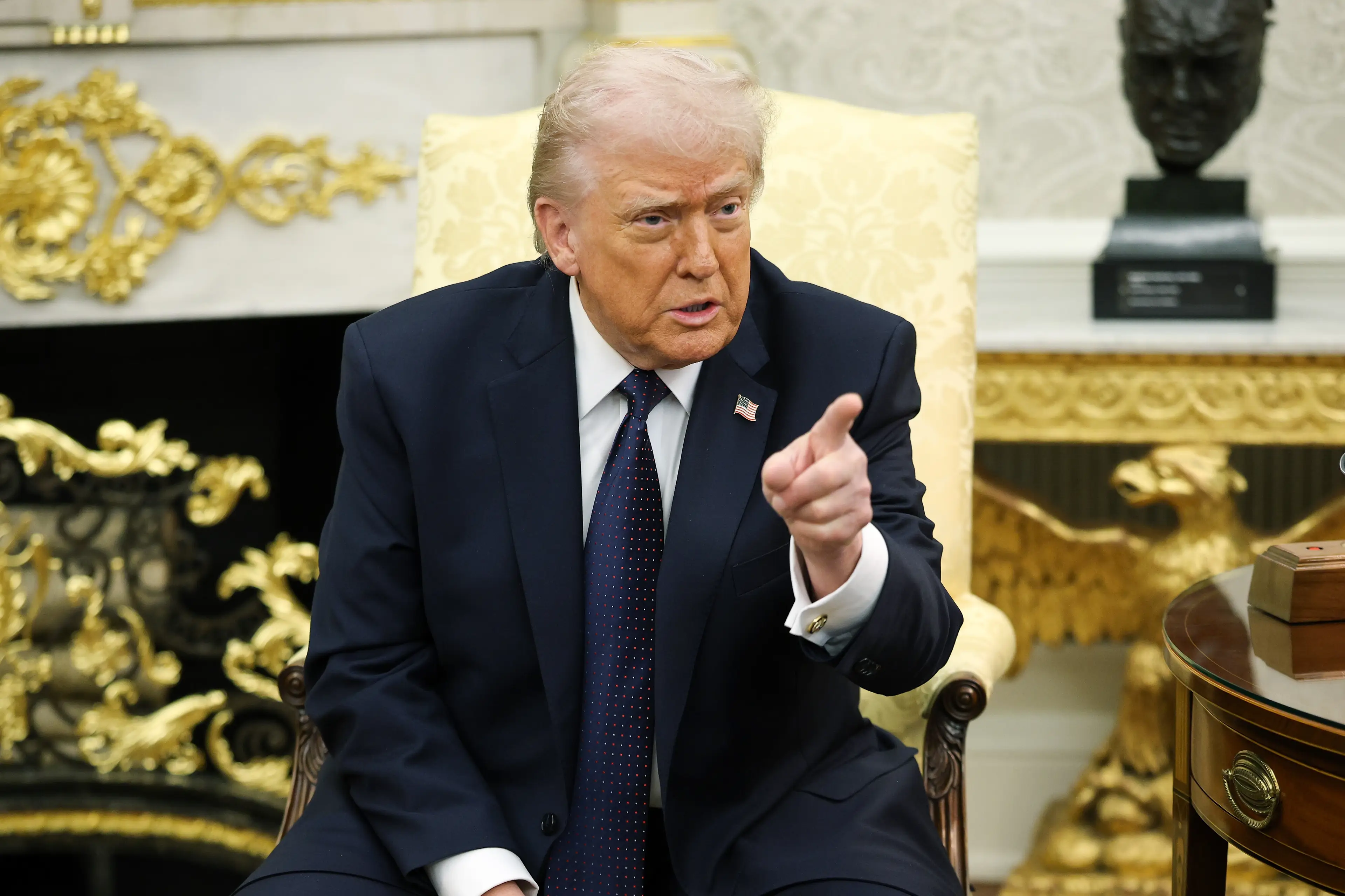 Trump criticized the UK prime minister (Win McNamee/Getty Images)