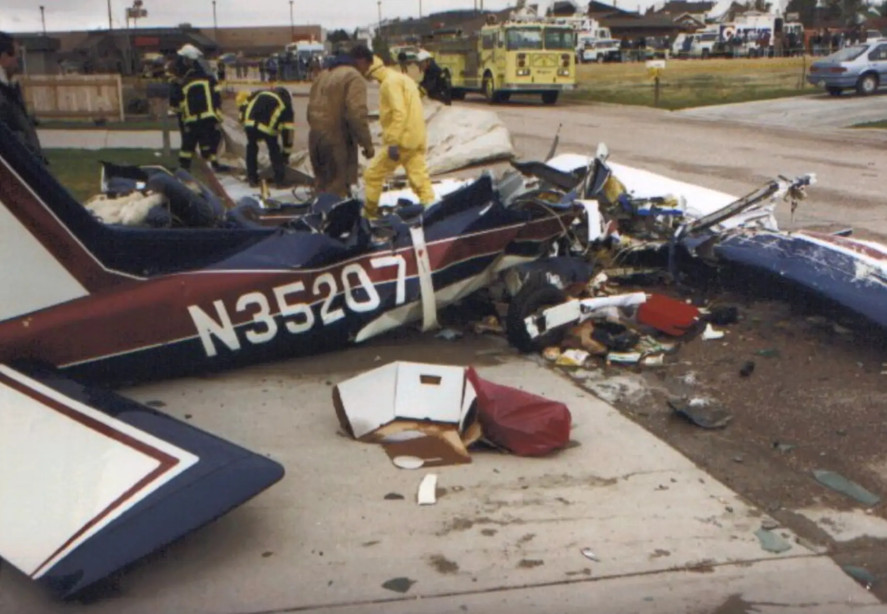 The plane's wreckage (National Transportation Safety Board)