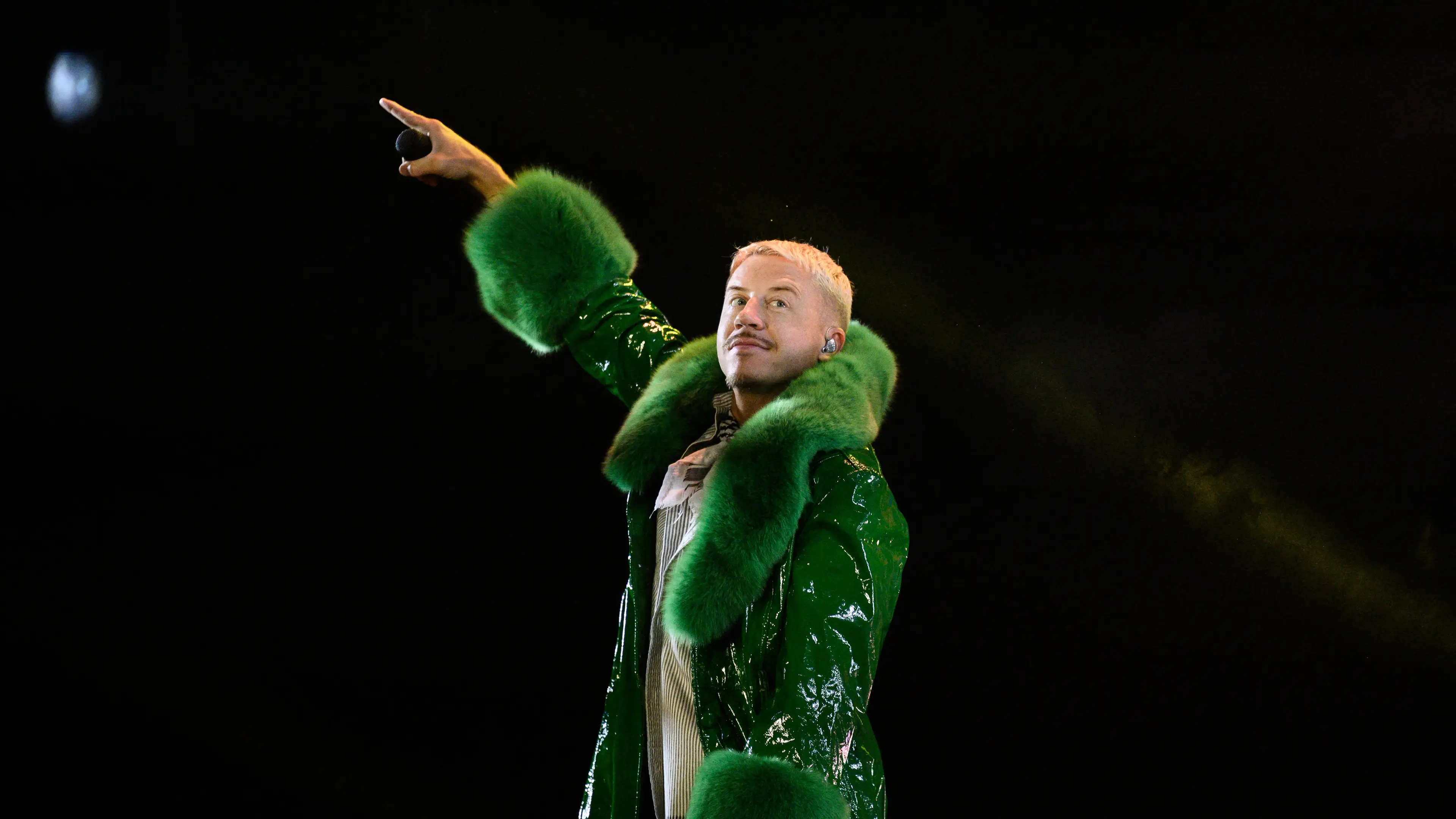 Sheeran dropped Macklemore from his Loop Tour after the rapper's pro-Palestine comments in New Jersey. (Photo by ARNAUD FINISTRE / AFP via Getty Images)