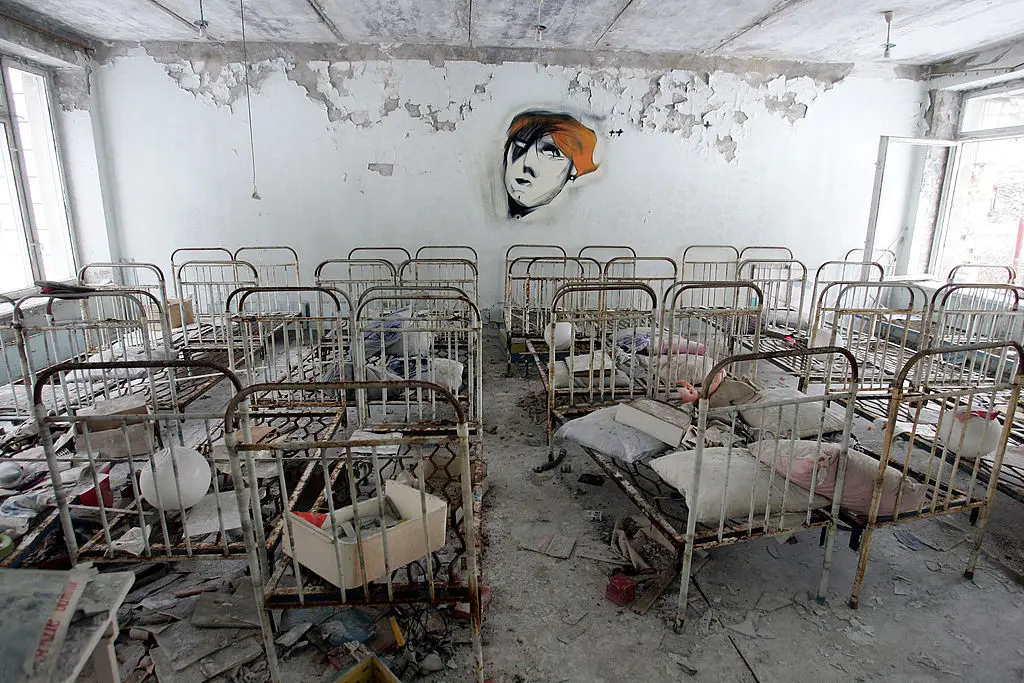 A view of one of bedrooms in kindergarten in the ghost town of Pripyat near Chernobyl (Getty Stock Image)