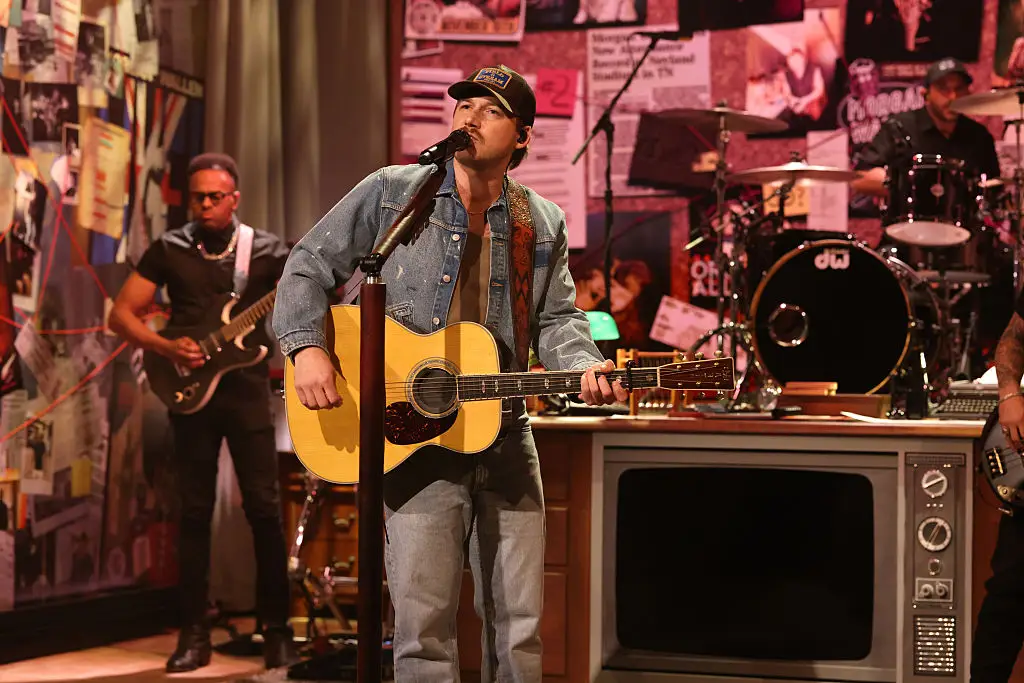 Morgan Wallen performed on Saturday Night Live on March 29 (Will Heath/NBC via Getty Images)