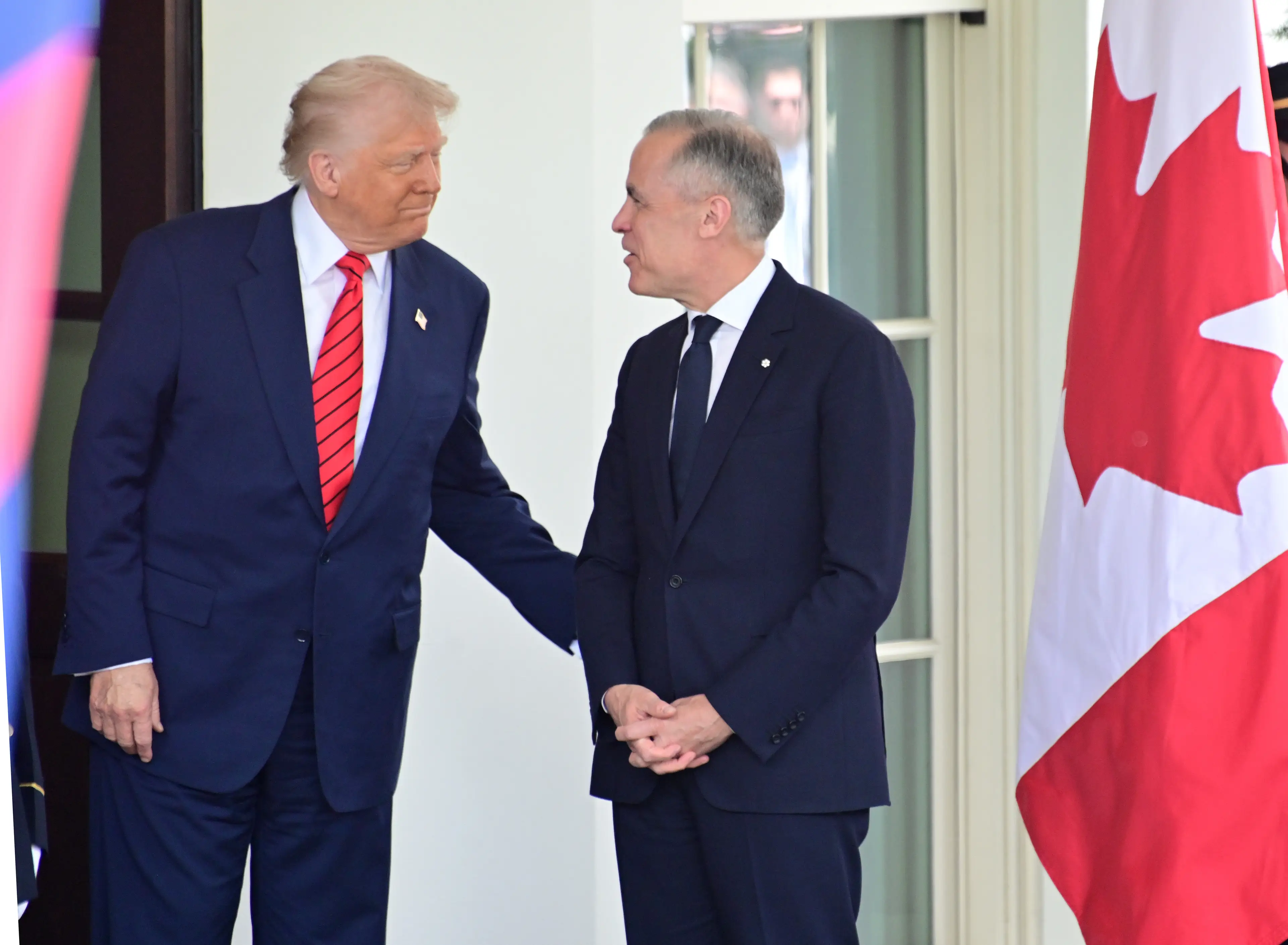 Mark Carney joined Donald Trump at the White House yesterday (May 6) (Chen Mengtong/China News Service/VCG via Getty Images)