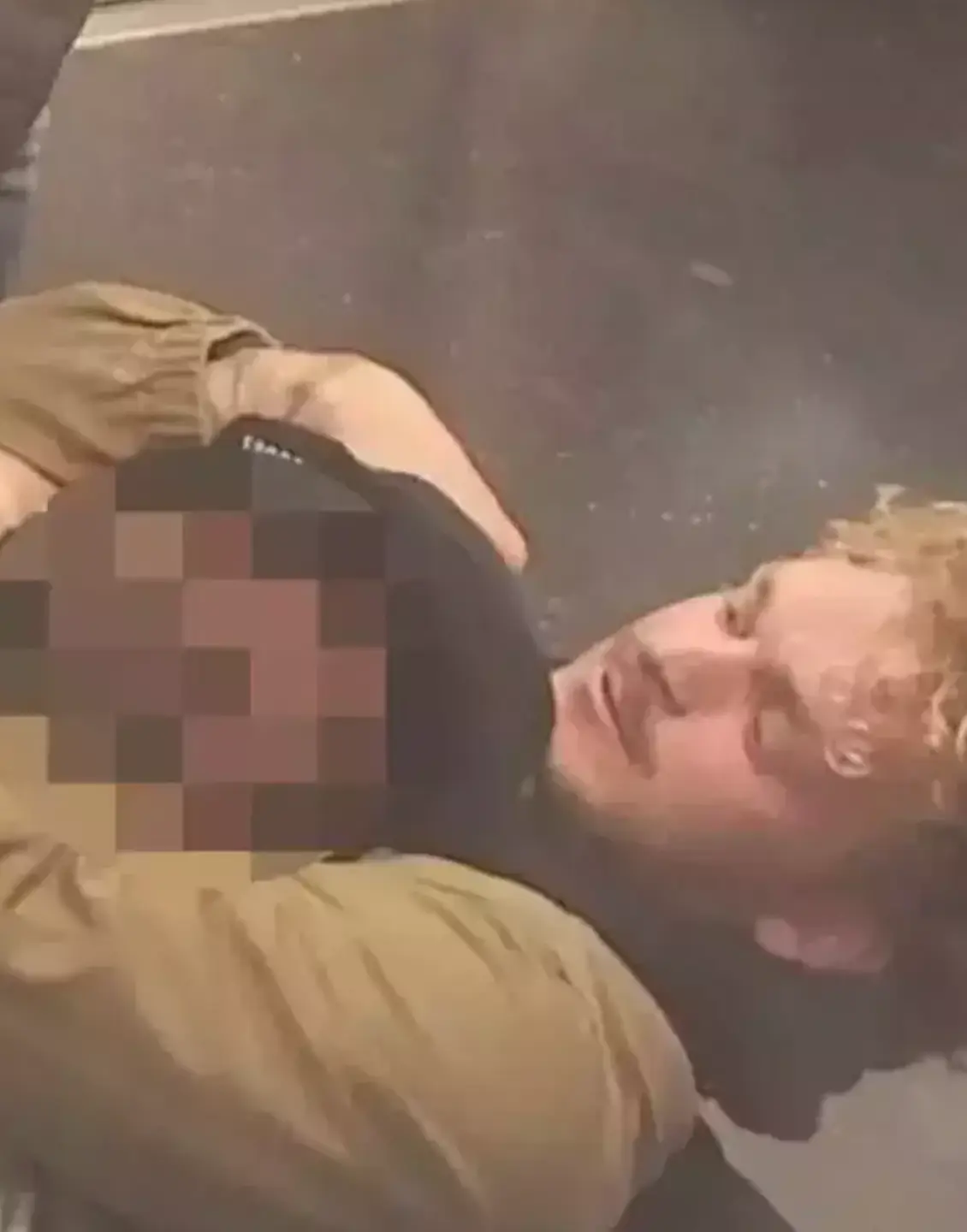 The restraining incident took place on the New York subway on 1 May.