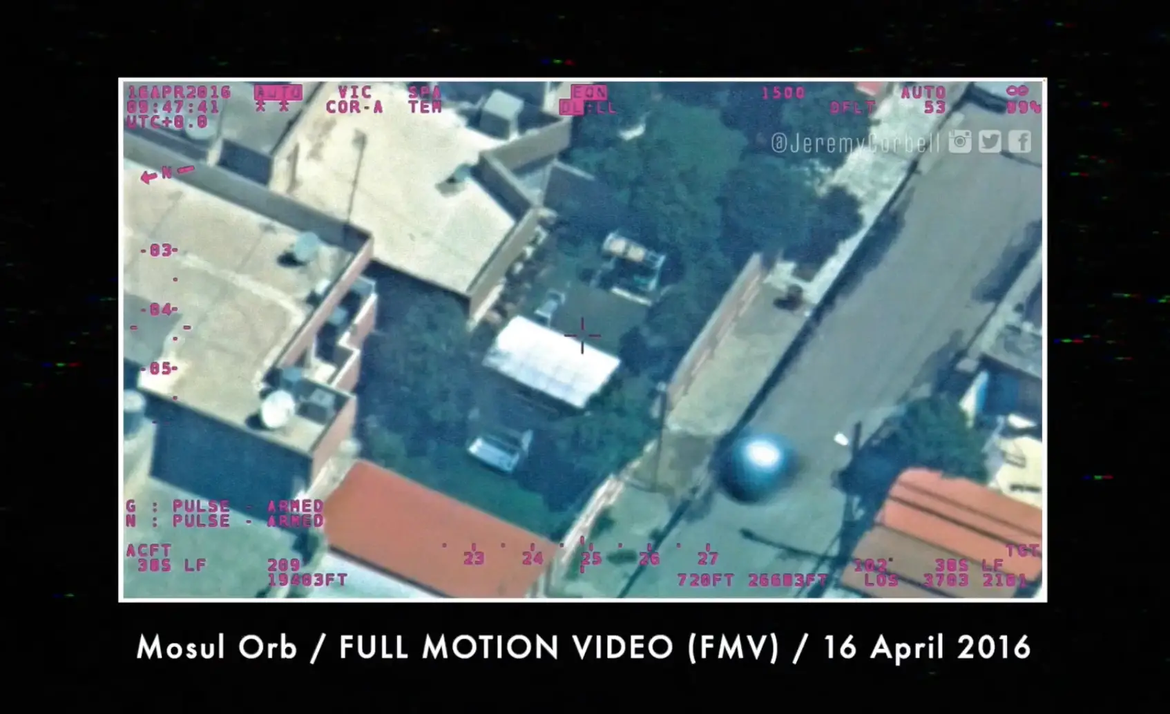 The image was captured in April 2016 by a US intelligence reconnaissance plane.