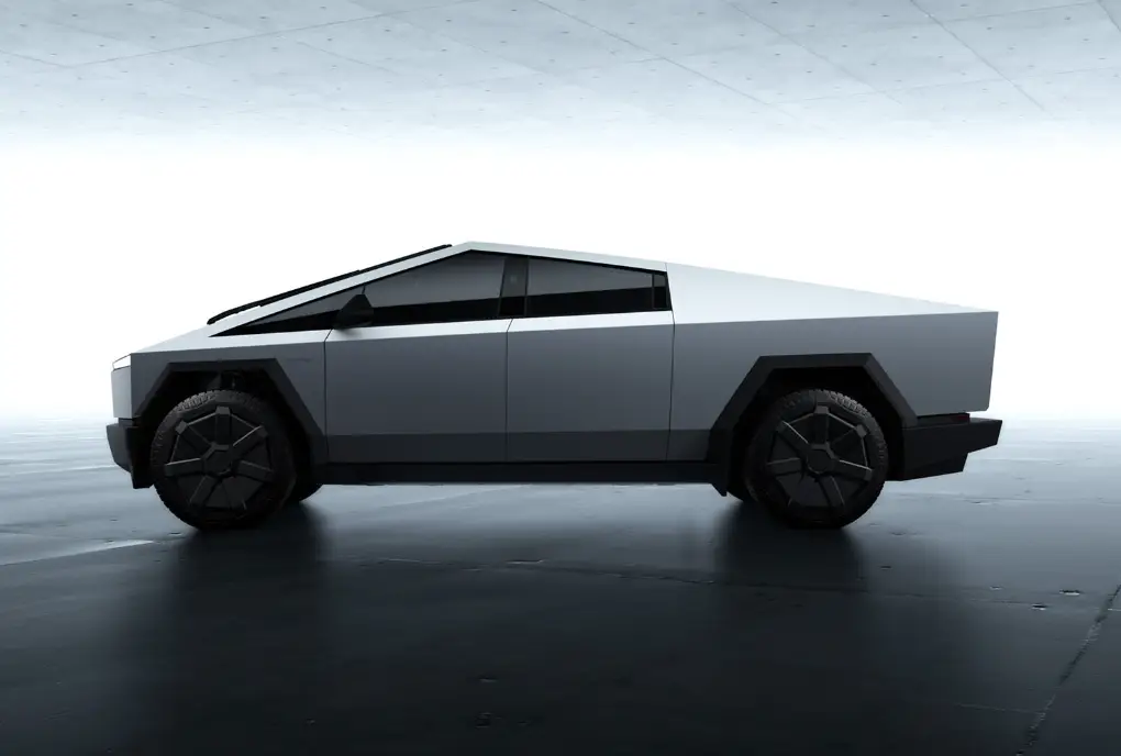 The vehicle caught fire after hitting a fire hydrant. (Tesla)