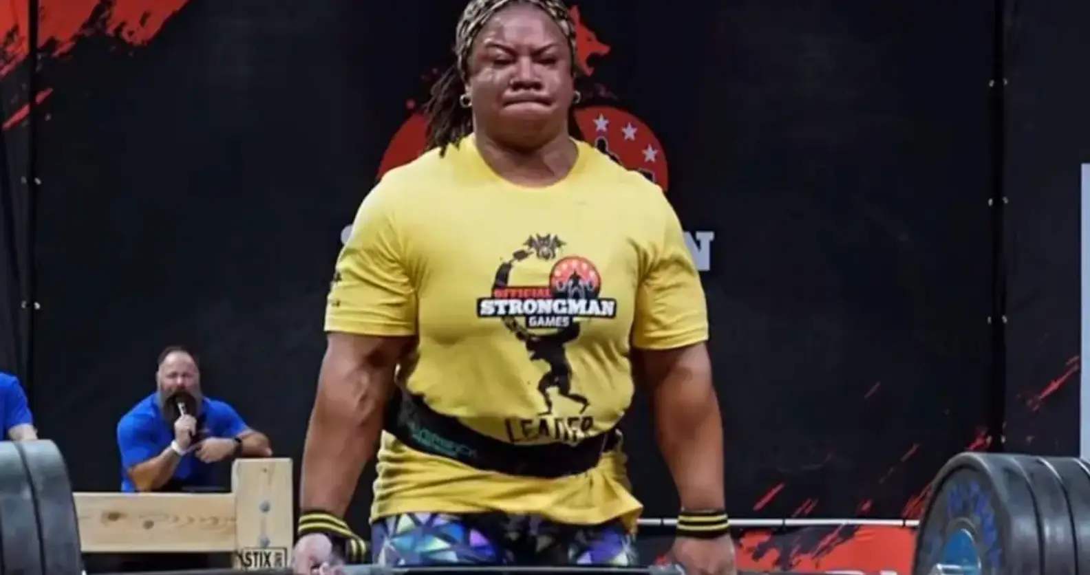 Andrea Thompson has since been crowned the World's Strongest Woman (Official Strongman)