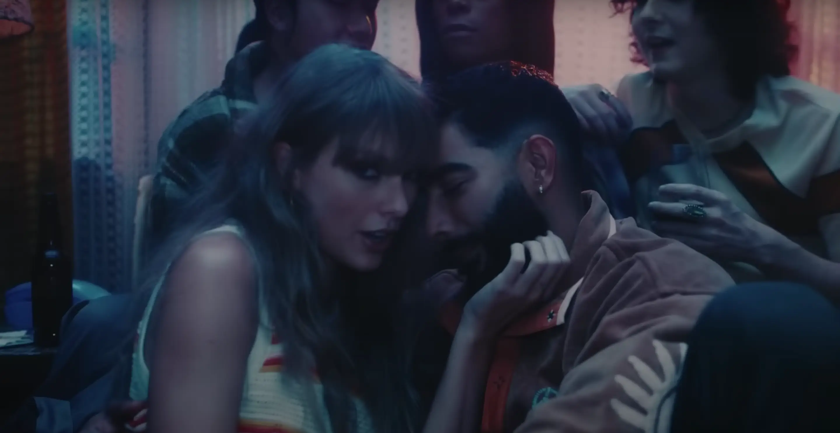 Swift and Ashley get close in the music video.