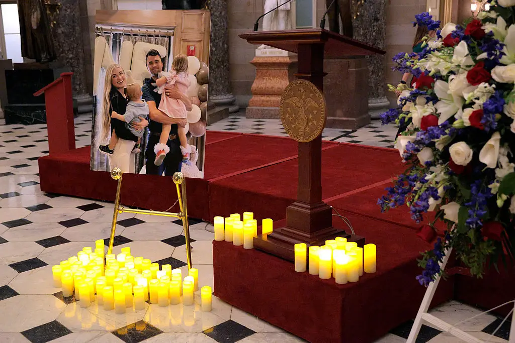 Kirk's family has spoken out about how they believe the case should be handled going forward. (Photo by Chip Somodevilla/Getty Images)