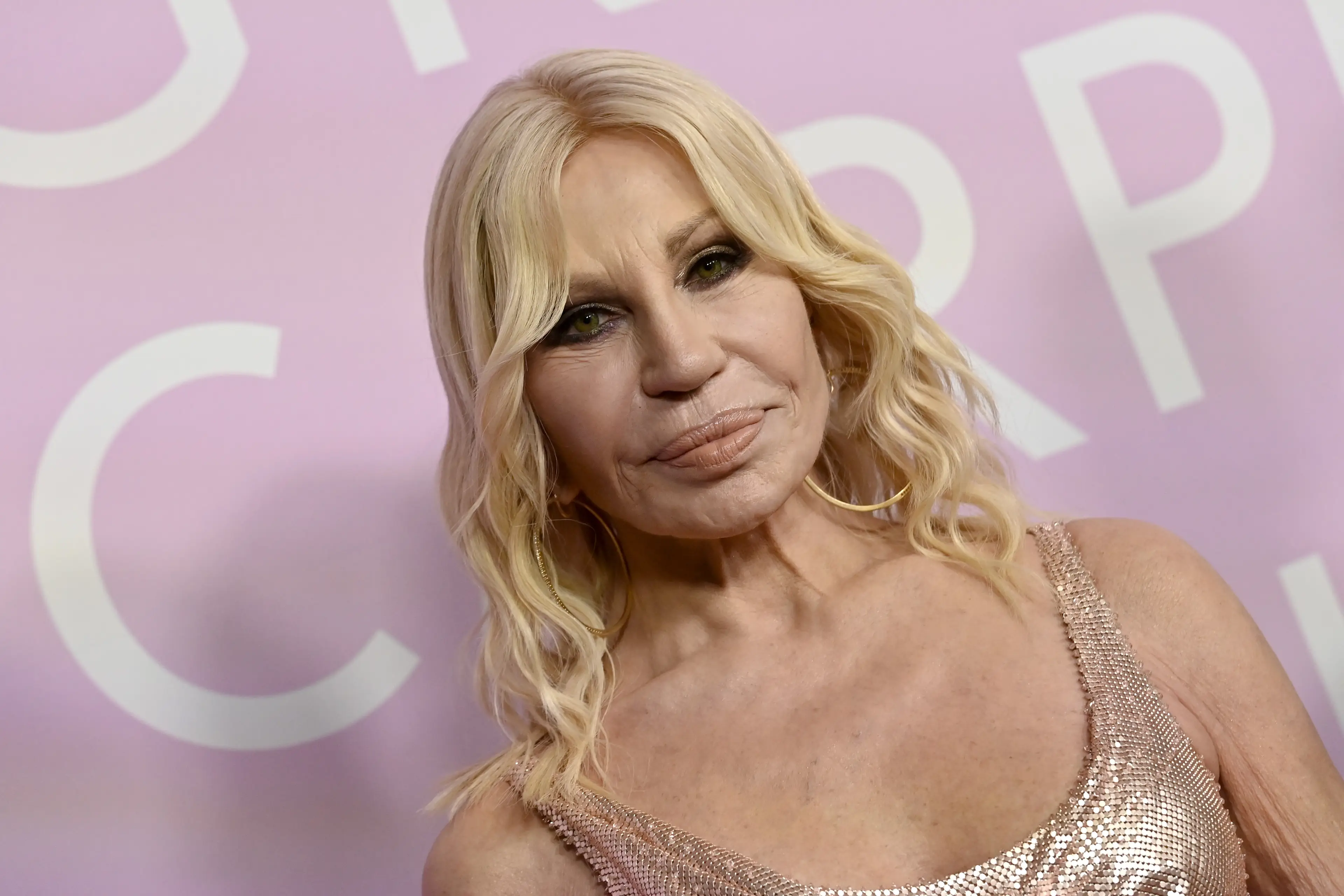 Fans claimed Donatella Versace looked different from previous red carpet appearances like this one in March (Axelle/Bauer-Griffin/FilmMagic)