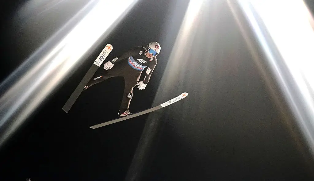 Marius Lindvik was found guilty of tampering with the crotch of his ski suit (GEORG HOCHMUTH / APA / AFP via Getty Images) / Austria OUT)