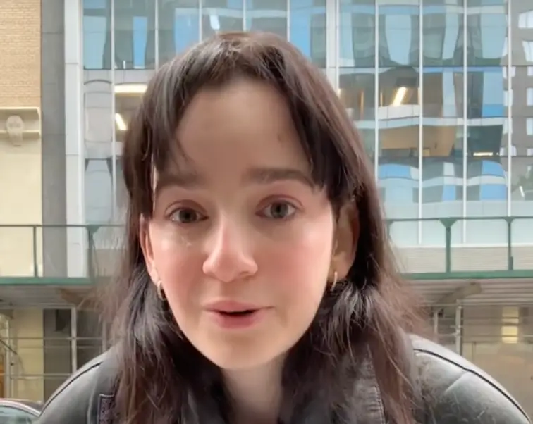 The TikToker was reduced to tears by the experience.