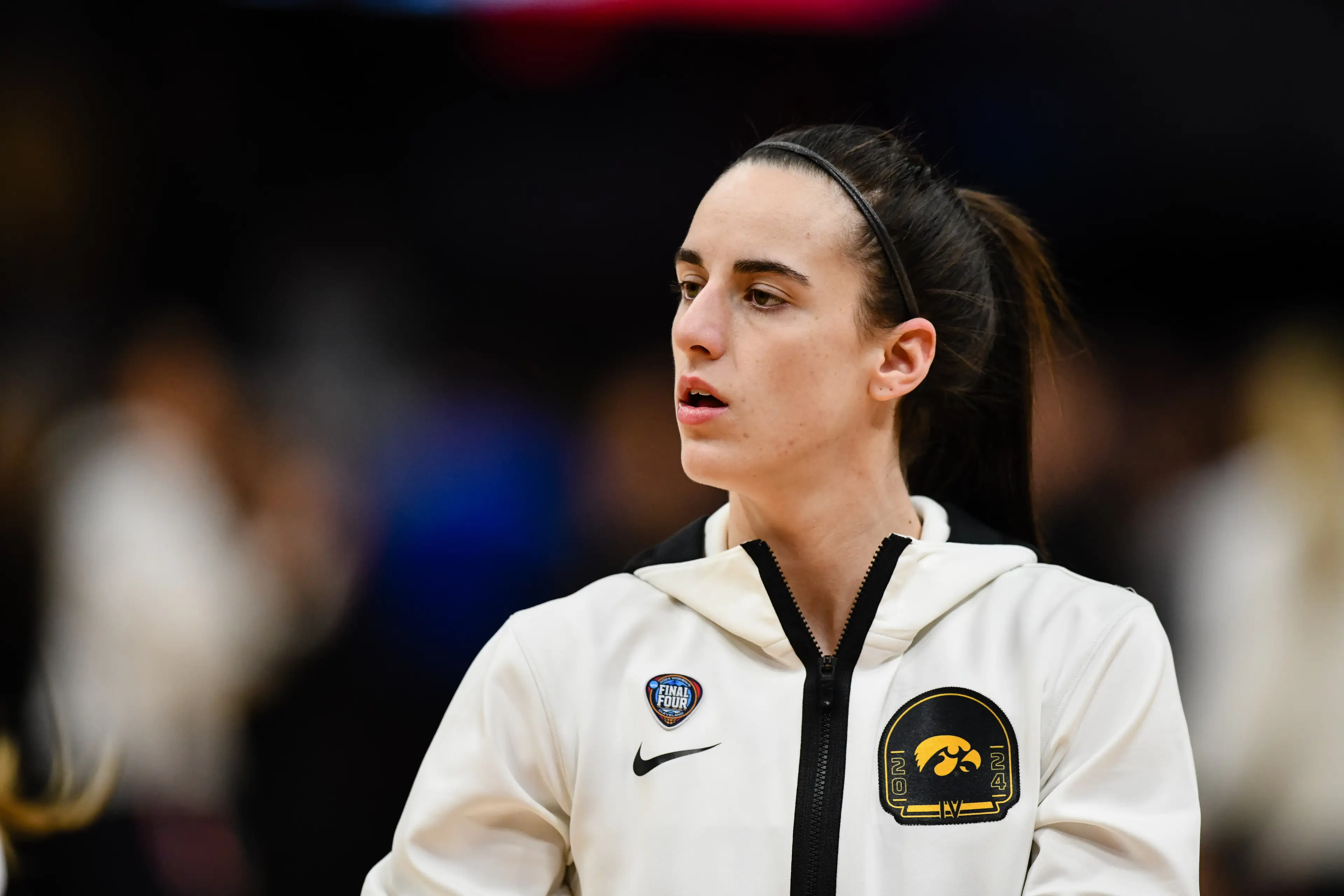 Caitlin Clark plays for the Iowa Hawkeyes. (Thien-An Truong/ISI Photos/Getty Images)