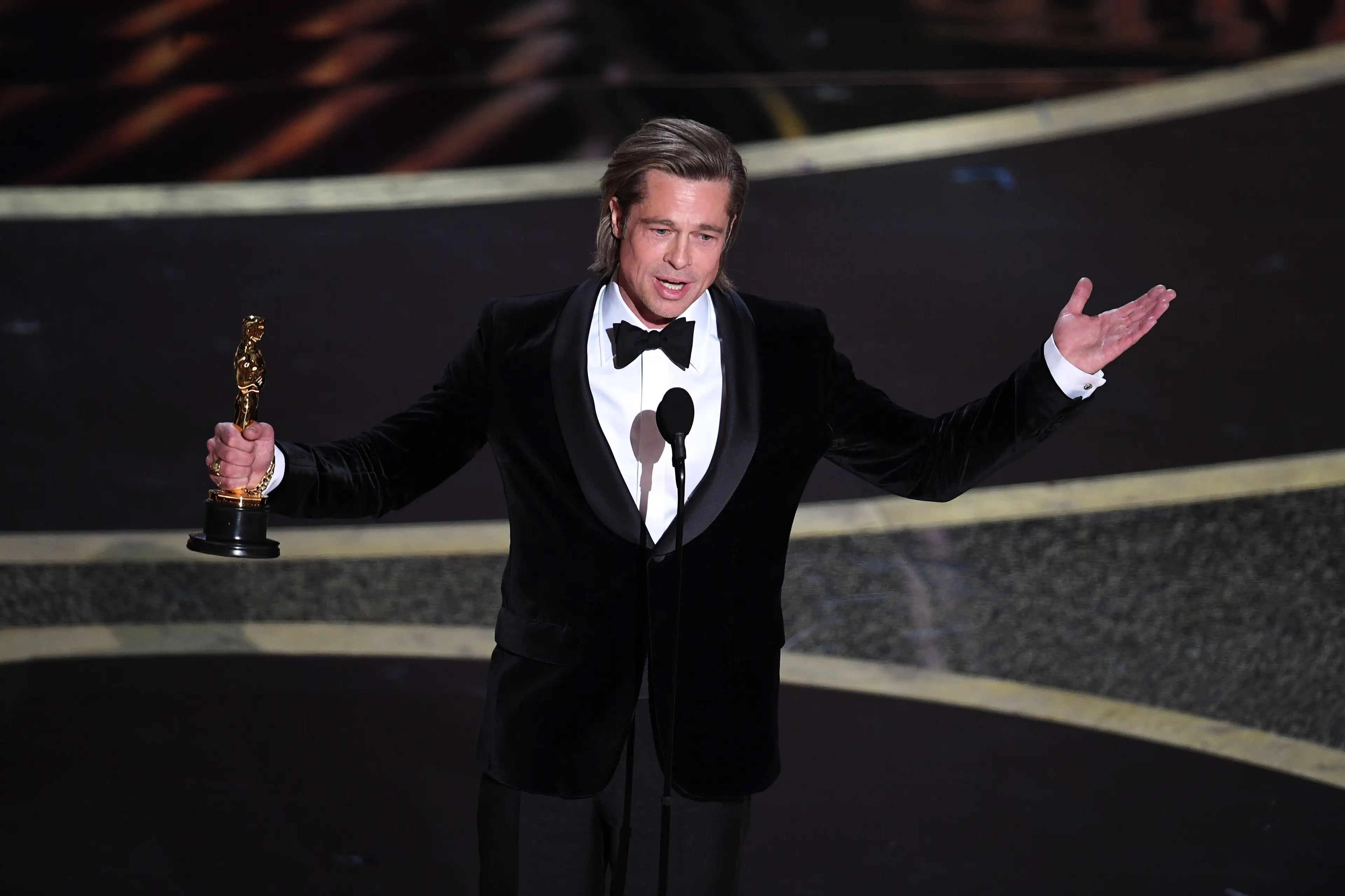 Brad Pitt won an Oscar for his supporting role in 'Once Upon a Time... In Hollywood' (Kevin Winter/Getty Images)
