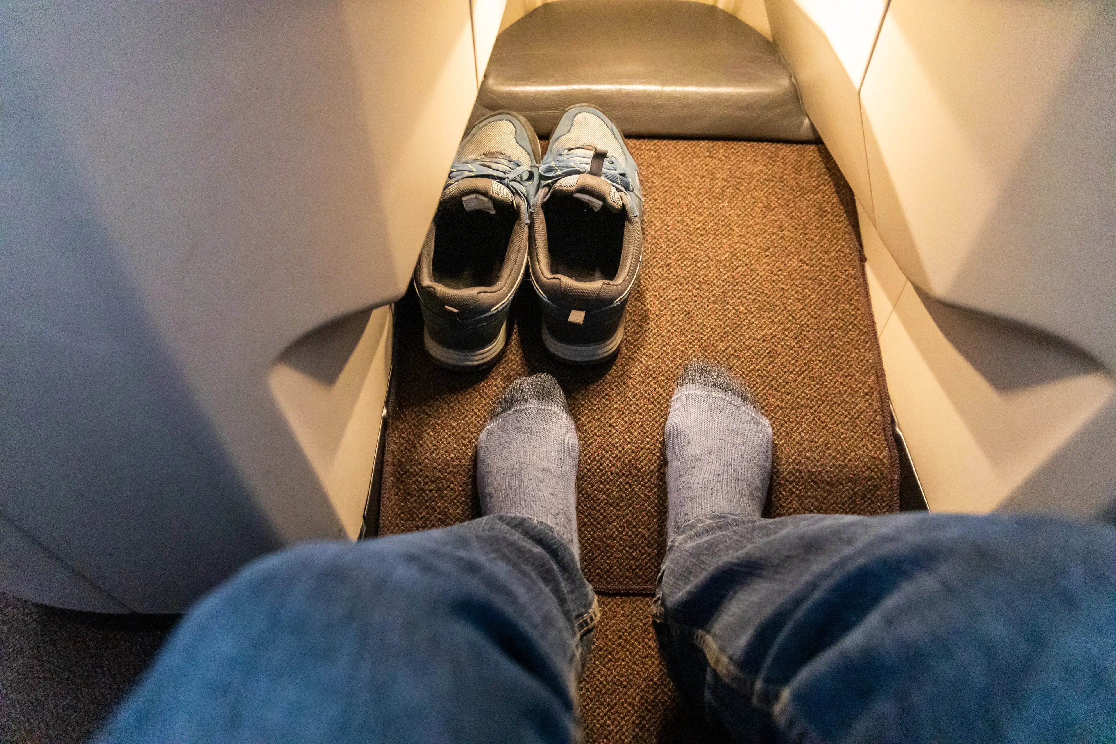 Kris said that it's a good idea not to wear black socks if you plan on taking your shoes off (Getty Stock Image)