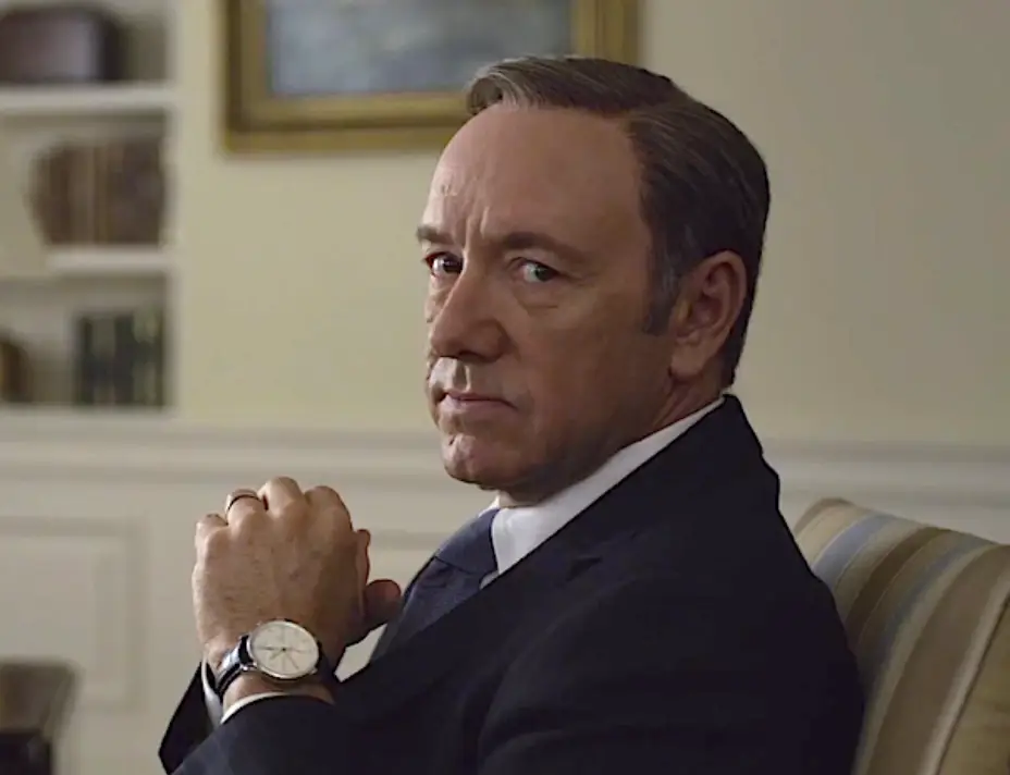 The House of Cards actor is allegedly 'refusing to leave' his Baltimore mansion. (Netflix)