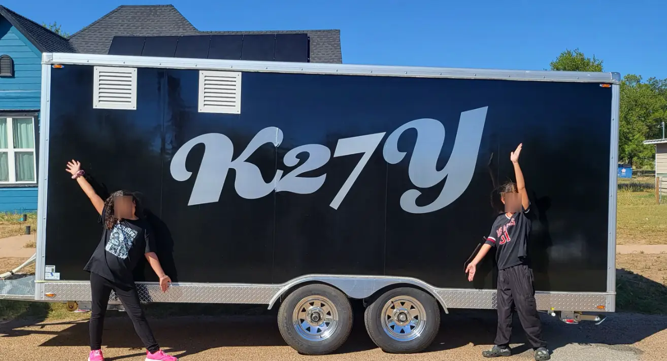 Kevin has now purchased a food truck, which he's named K27Y. (GoFundMe)