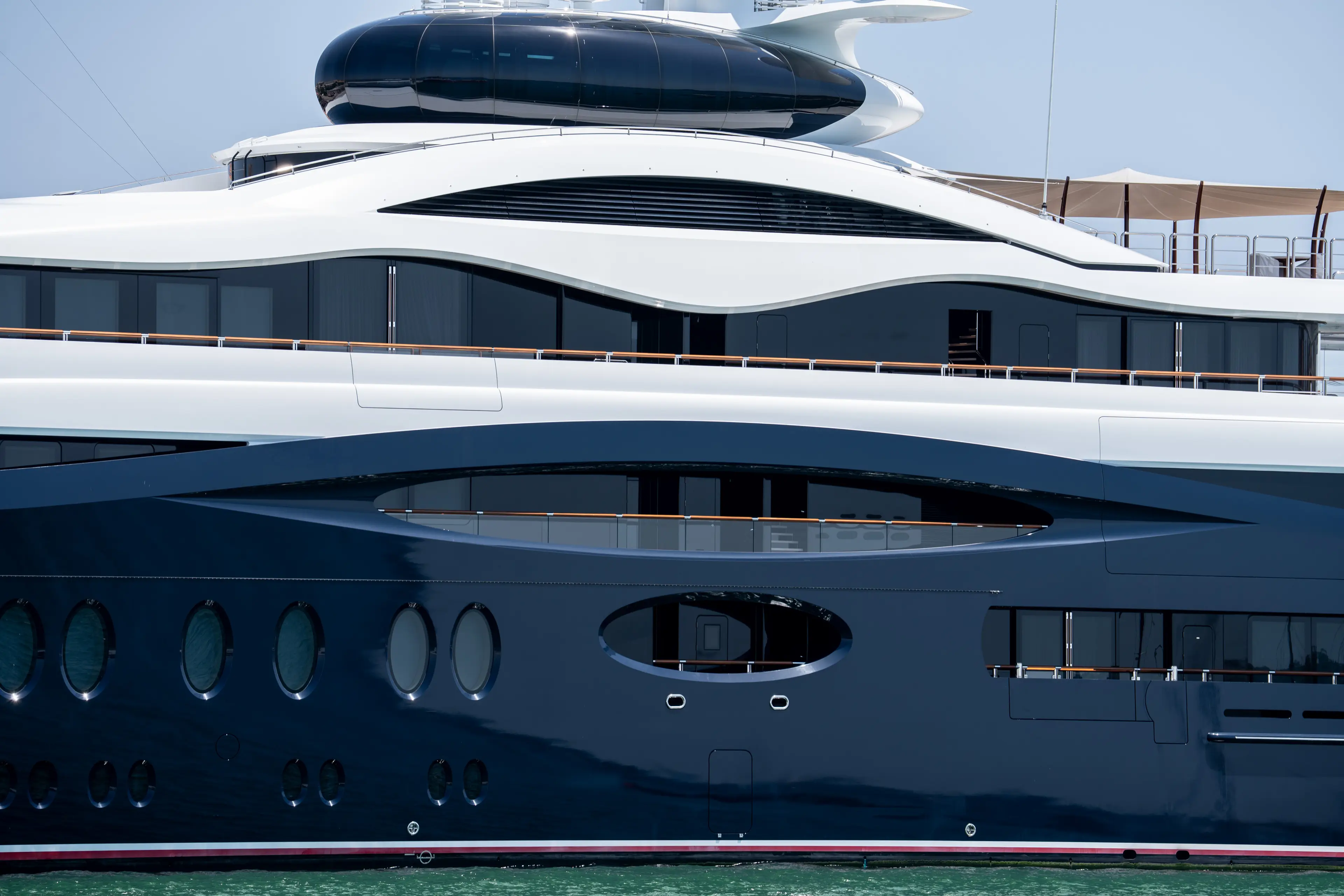 The superyacht has been in Alaskan waters for most of the summer (Francesca Volpi/Bloomberg via Getty Images)