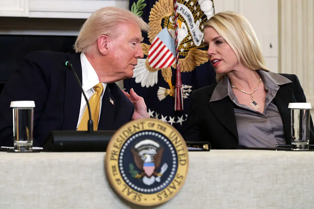 Trump has asked Bondi to launch an investigation into prominent names and their links to Epstein which some fear could stall the release even further (Alex Wong/Getty Images)