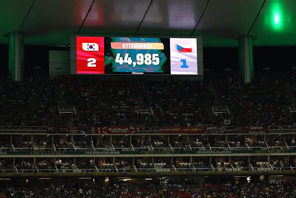 FIFA reported the official attendance figures as 44,985. (Molly Darlington/Getty Images)