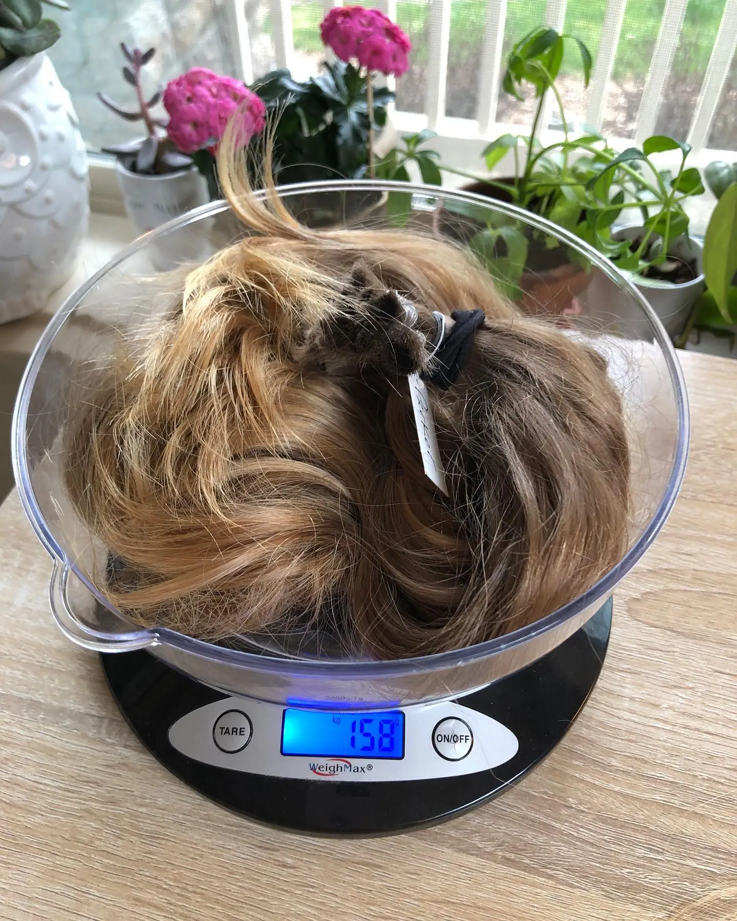 Matt took two and half years to grow his hair.