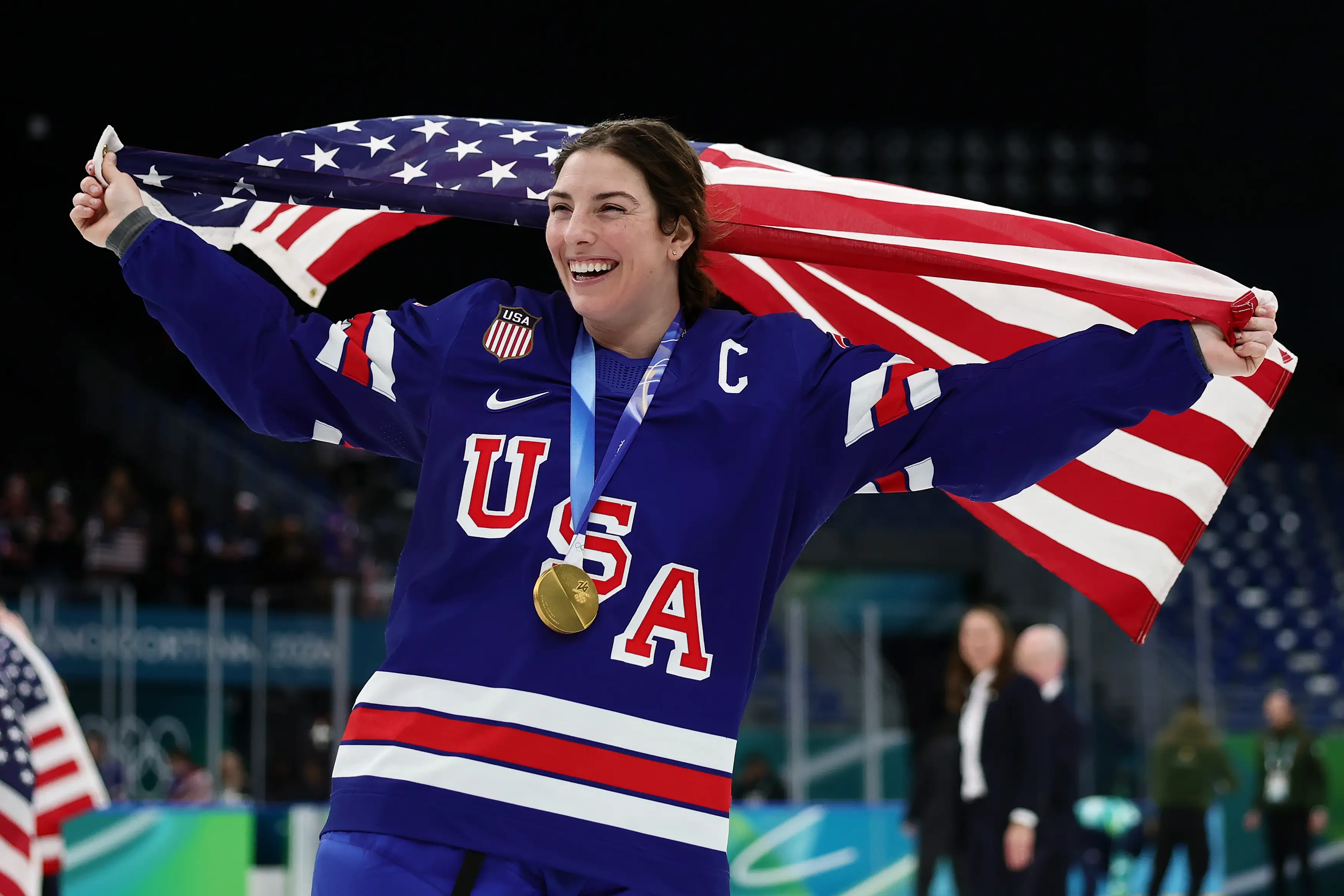 Hilary Knight slammed Trump's 'distasteful' joke. (Andreas Rentz/Getty Images)