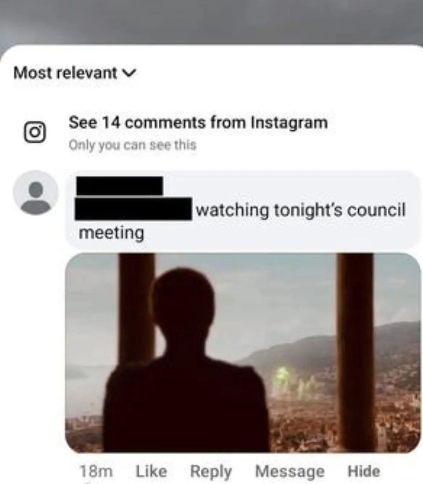The post in question (Facebook)