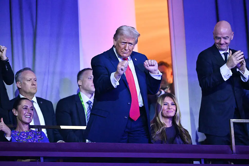 Trump was regularly seen dancing to the band's hit song YMCA (Photo by Mandel NGAN / POOL / AFP via Getty Images)