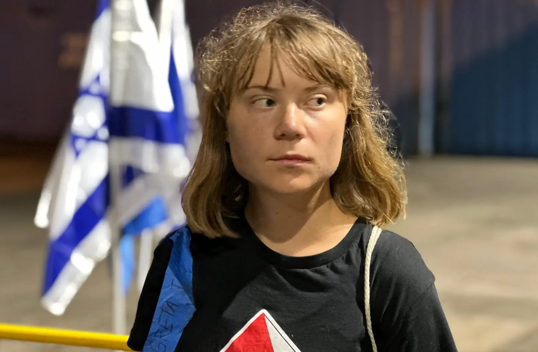 Greta Thunberg and other activists were stopped from reaching Gaza (@IsraelMFA/Twitter)
