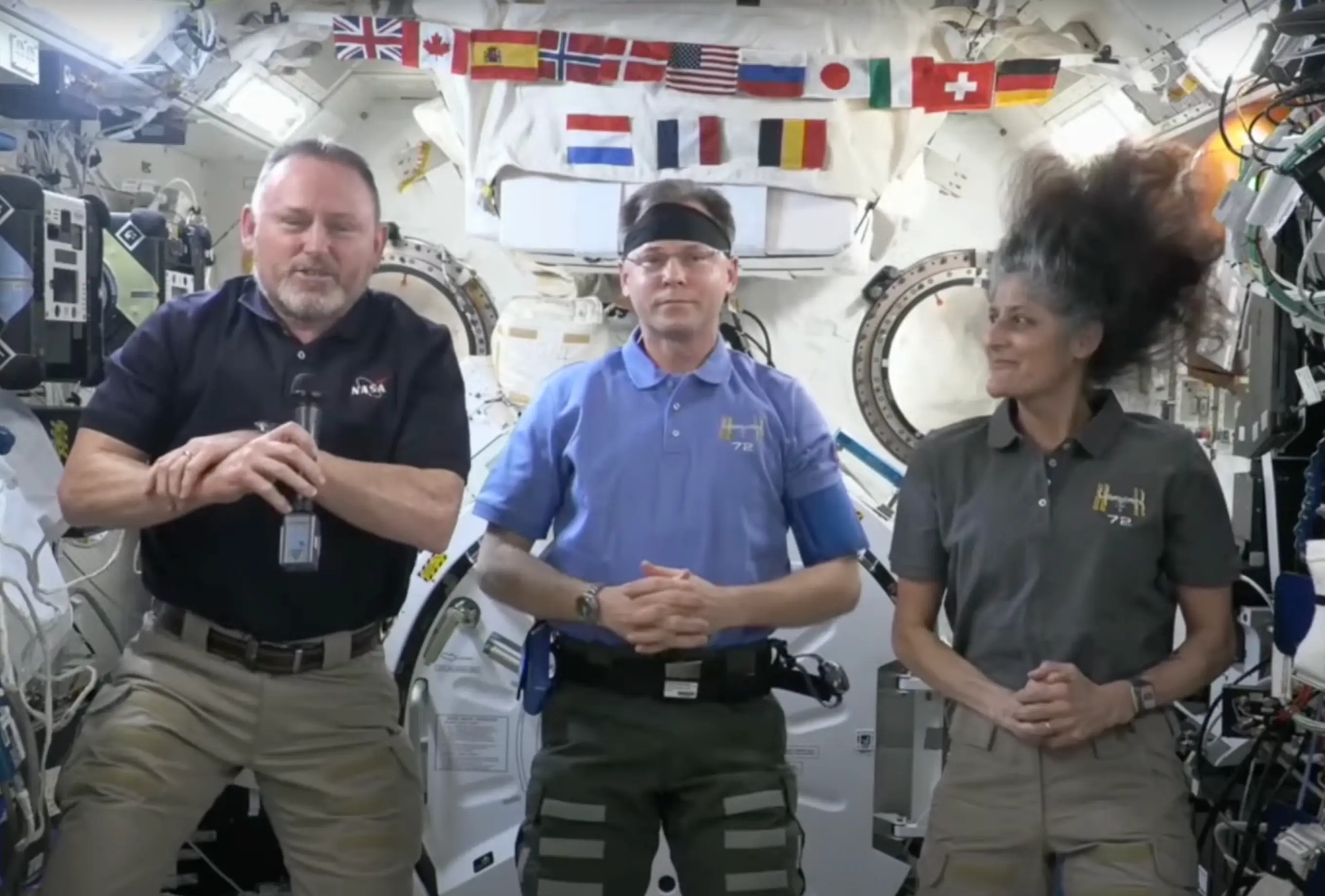 Wilmore and Williams expected to be in space for eight days (YouTube/NASA Video)