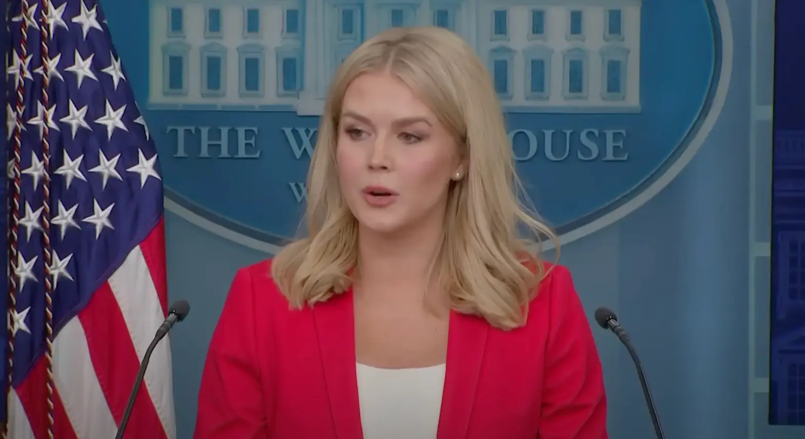 White House press secretary Karoline Leavitt made the announcement yesterday (NBC News)