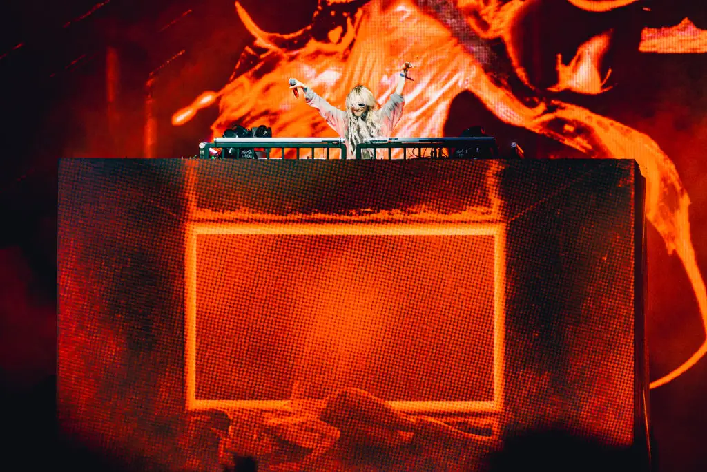 Grimes appeared at Coachella this weekend. (Matt Winkelmeyer/Getty Images for Coachella)