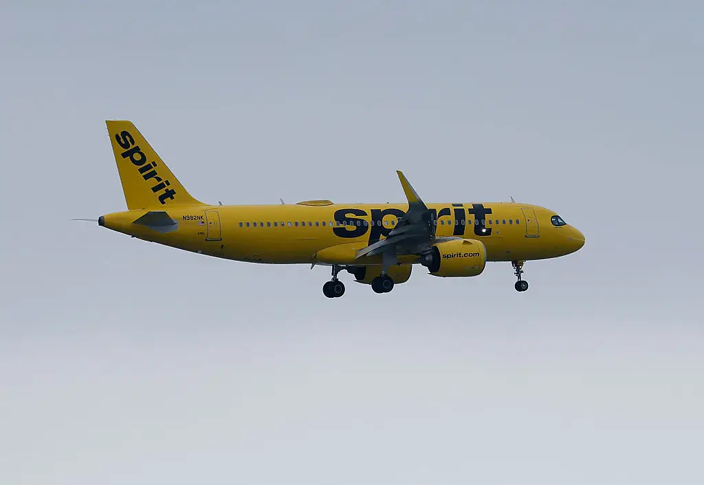 A Spirit Airlines plane preparing to land (Getty Images)