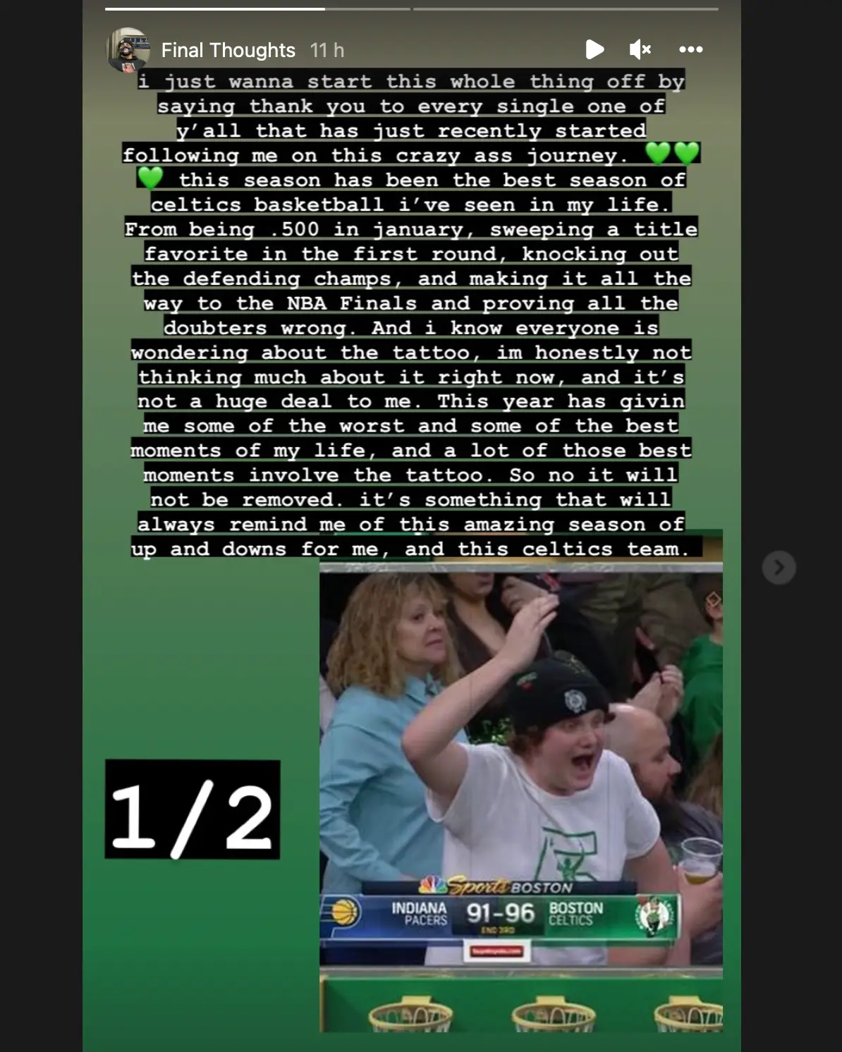 Jack confirmed it wouldn't be removed on social media.