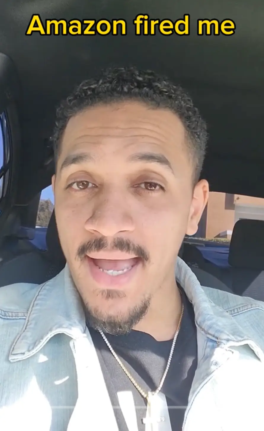 The TikToker claims to have been fired by Amazon.