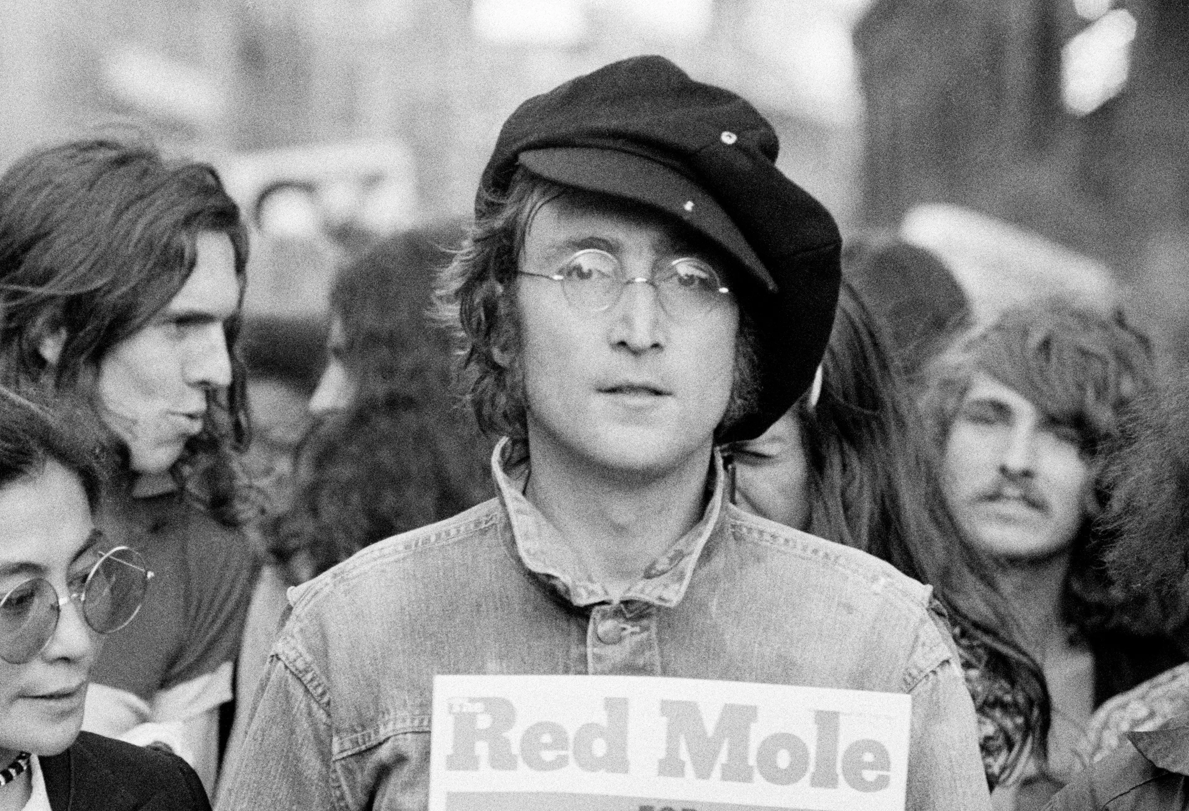 John Lennon was considered outspoken about his political views while he was alive (Rowland Scherman/Getty Images)