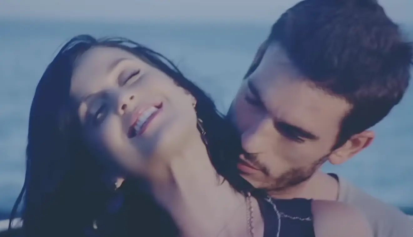 Perry and Kloss in the 'Teenage Dream' video (Capitol Records)