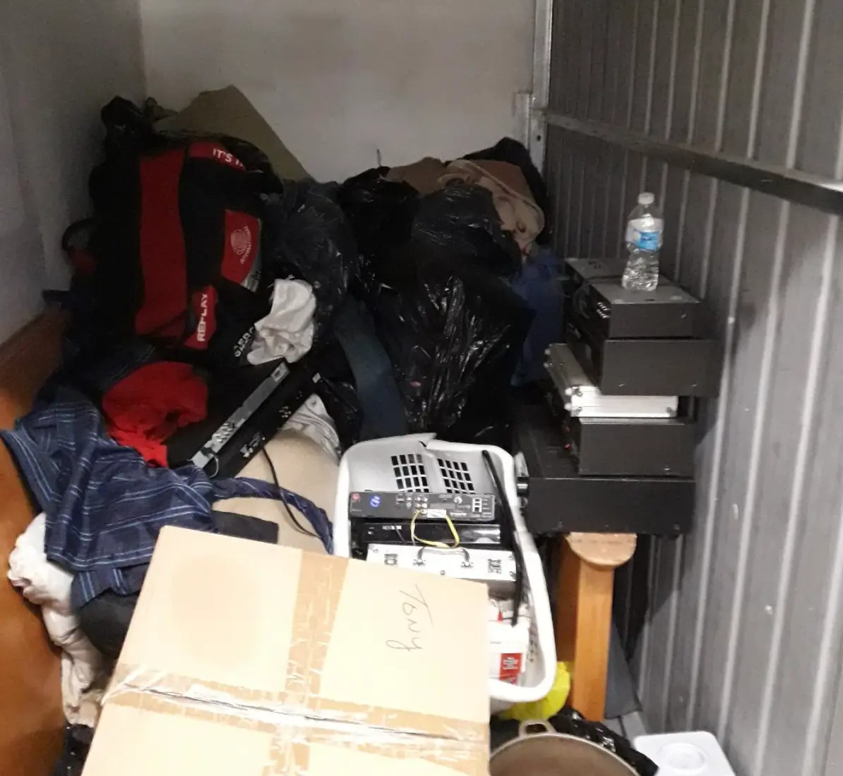 Legate became 'hooked' on buying storage lockers.