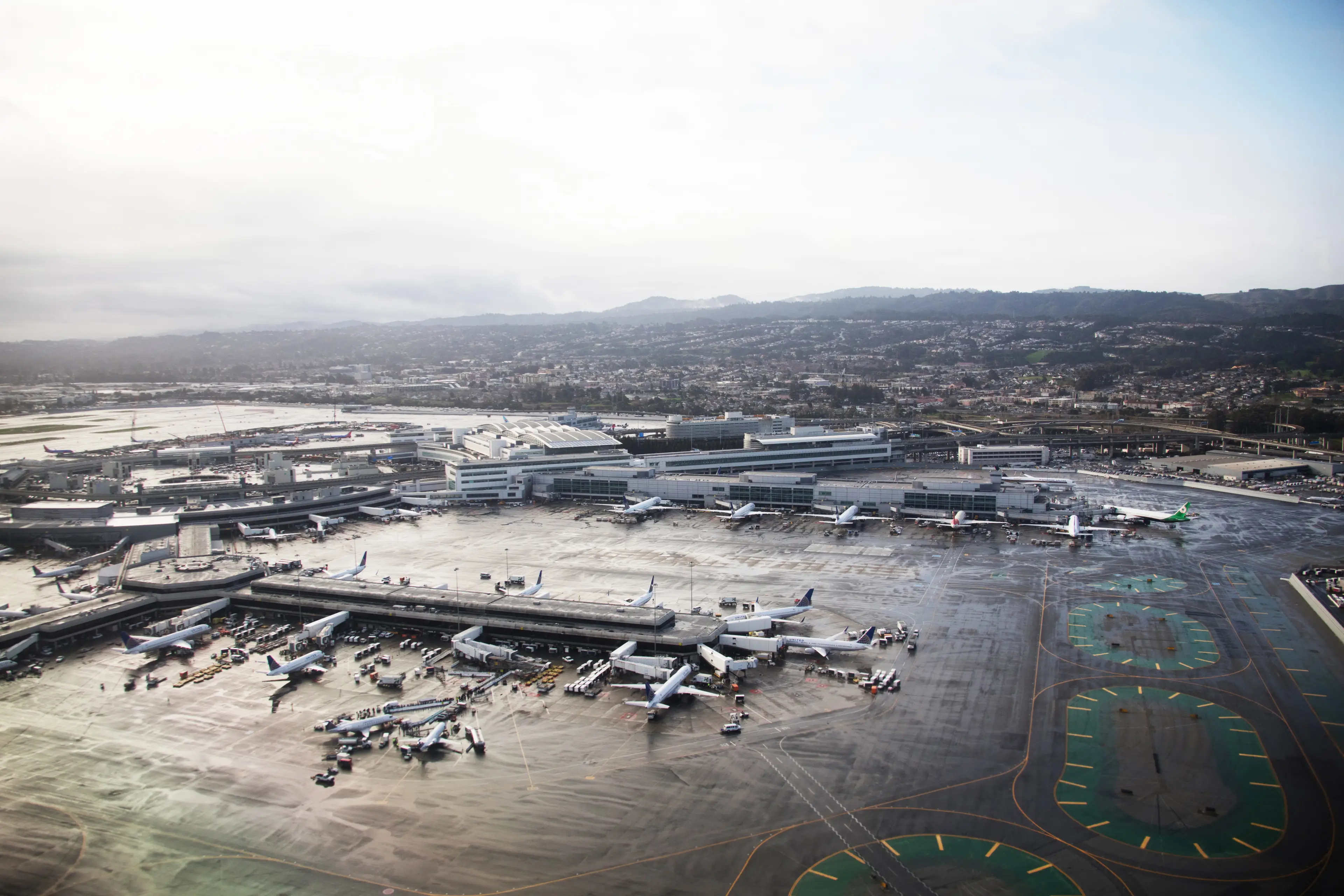 San Fransisco International Airport is one of the airports which has escaped the delays (Jan-Otto/Getty)