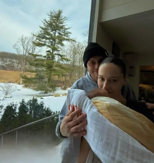 He welcomed his daughter in December with girlfriend Elsie Hewitt (Instagram/@elsie)