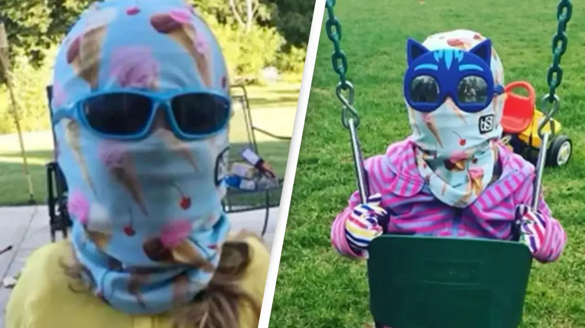 Girl, 7, forced to hide from sun and completely cover skin after life-changing diagnosis