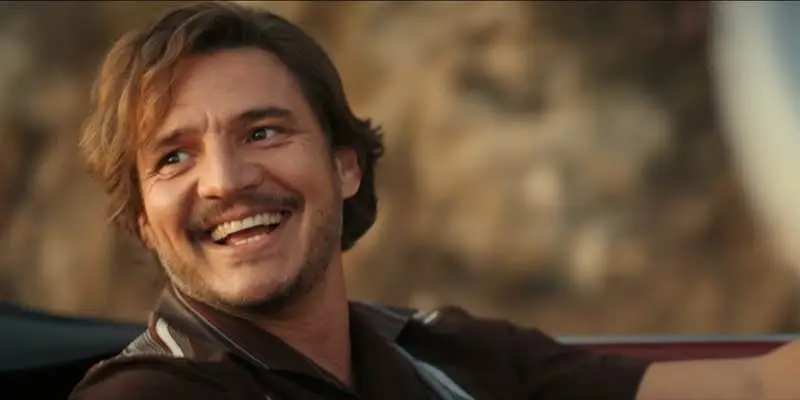 Pedro Pascal during the viral scene (Lionsgate)
