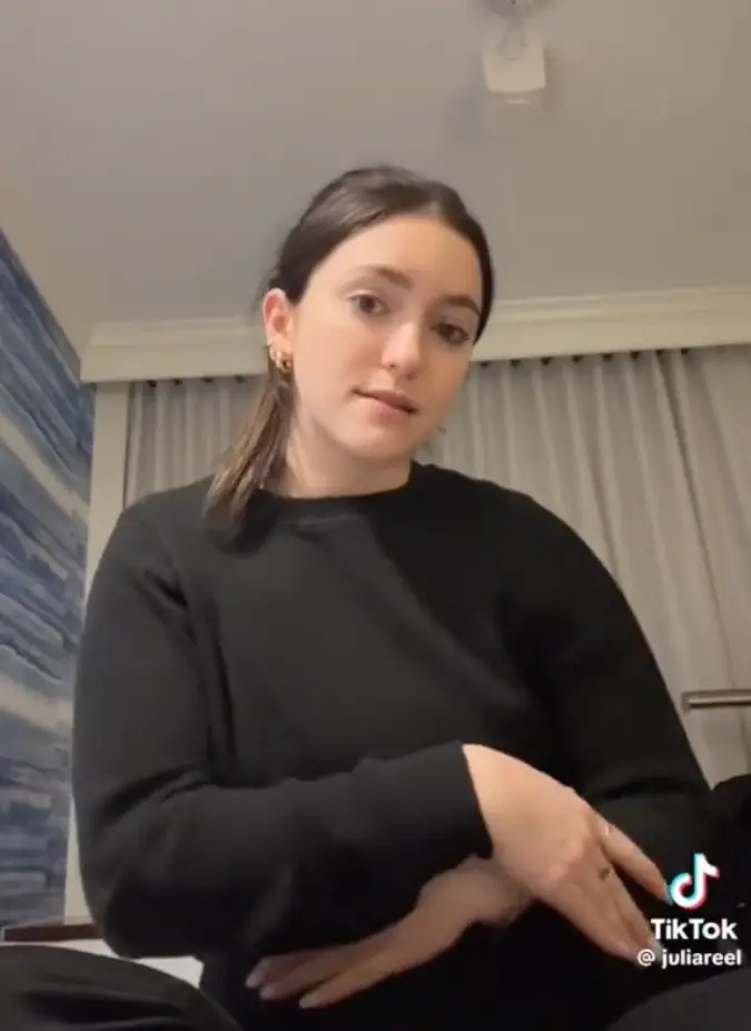 Julie Reel posted the video to her TikTok page before deleting it.