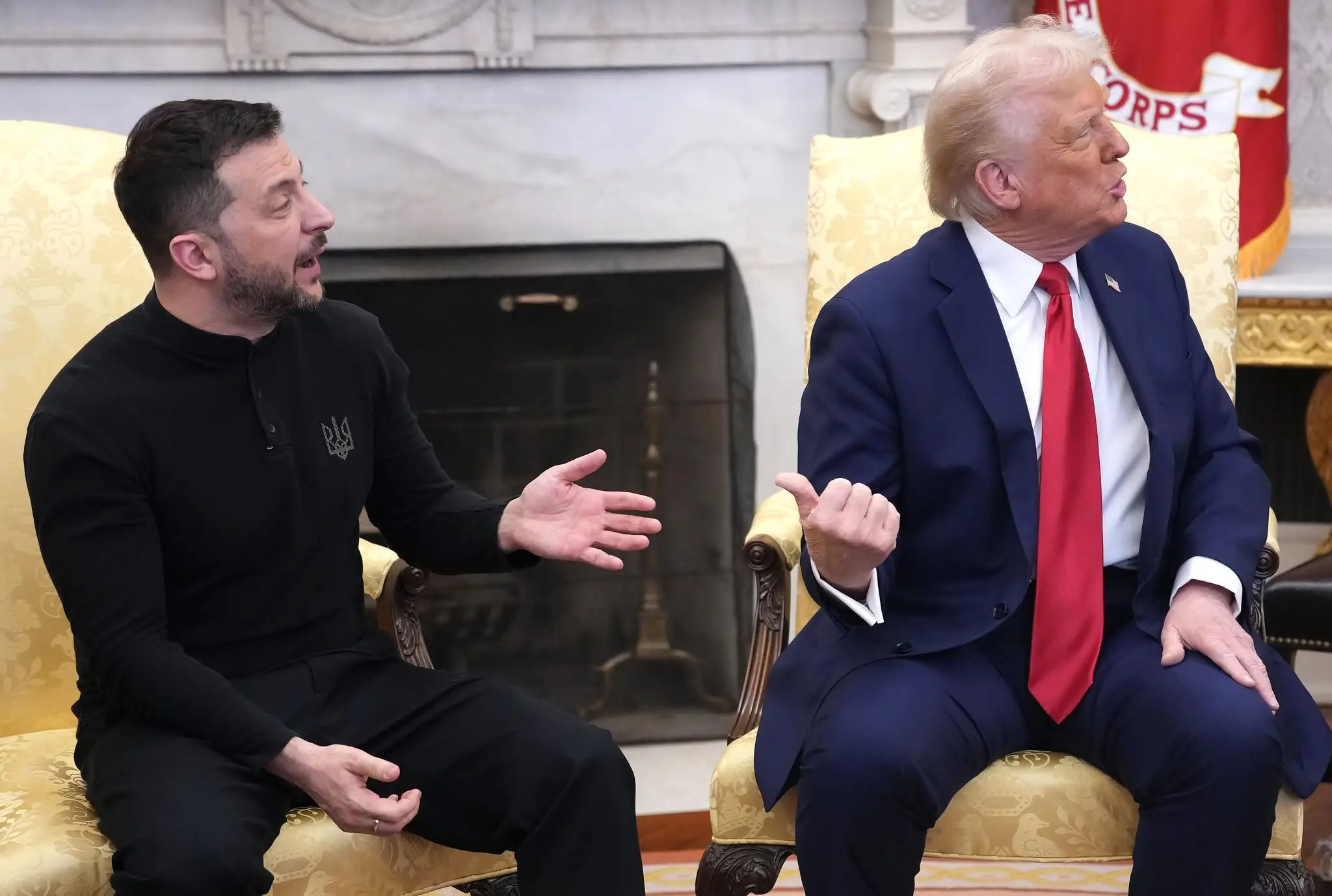 President Volodymyr Zelenskyy and President Donald Trump clashed in the Oval Office (SAUL LOEB/AFP via Getty Images)
