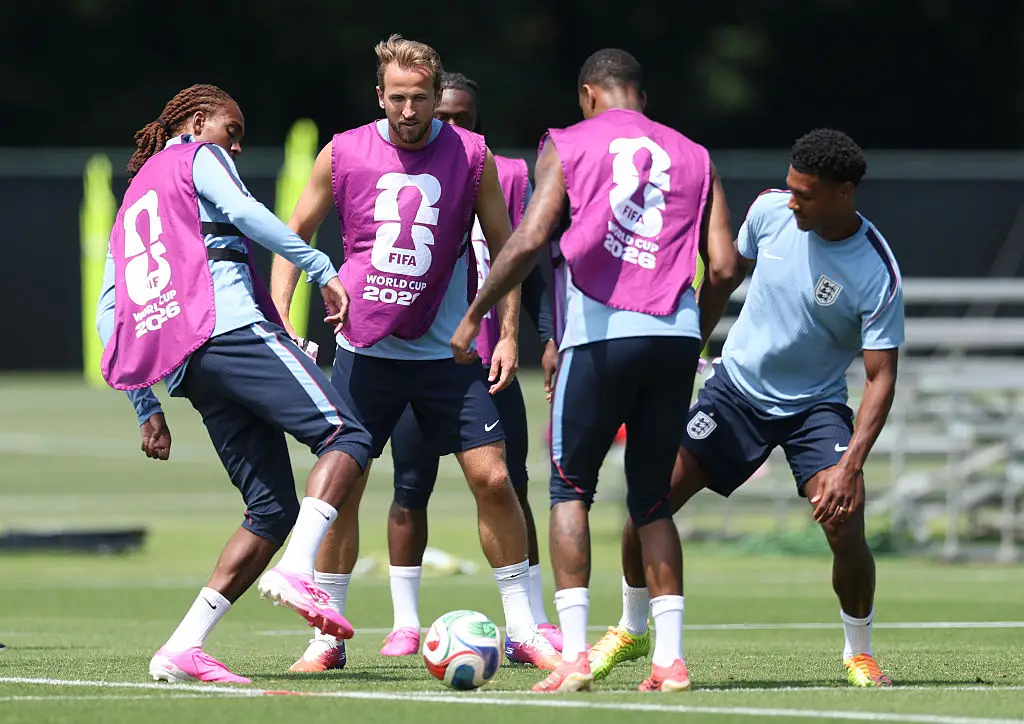 England preparing for their game against Croatia in Dallas (Photo by Richard Pelham/Getty Images)