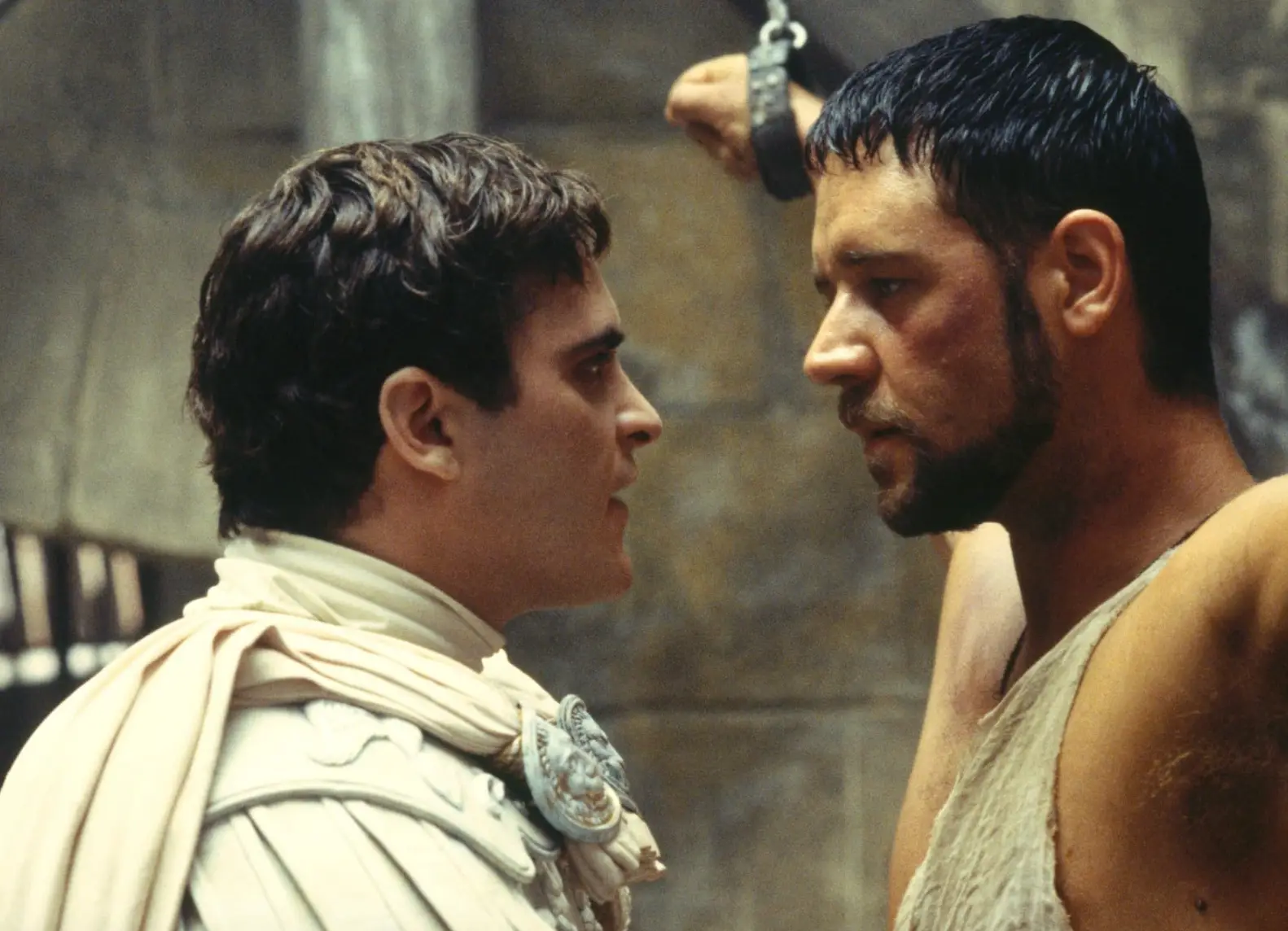 Joaquin Phoenix and Russell Crowe both gave impressive performances in Gladiator (Paramount Pictures)