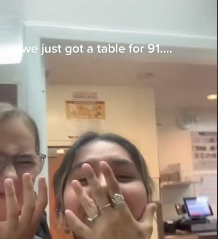 The group arrived at around 6:00pm.