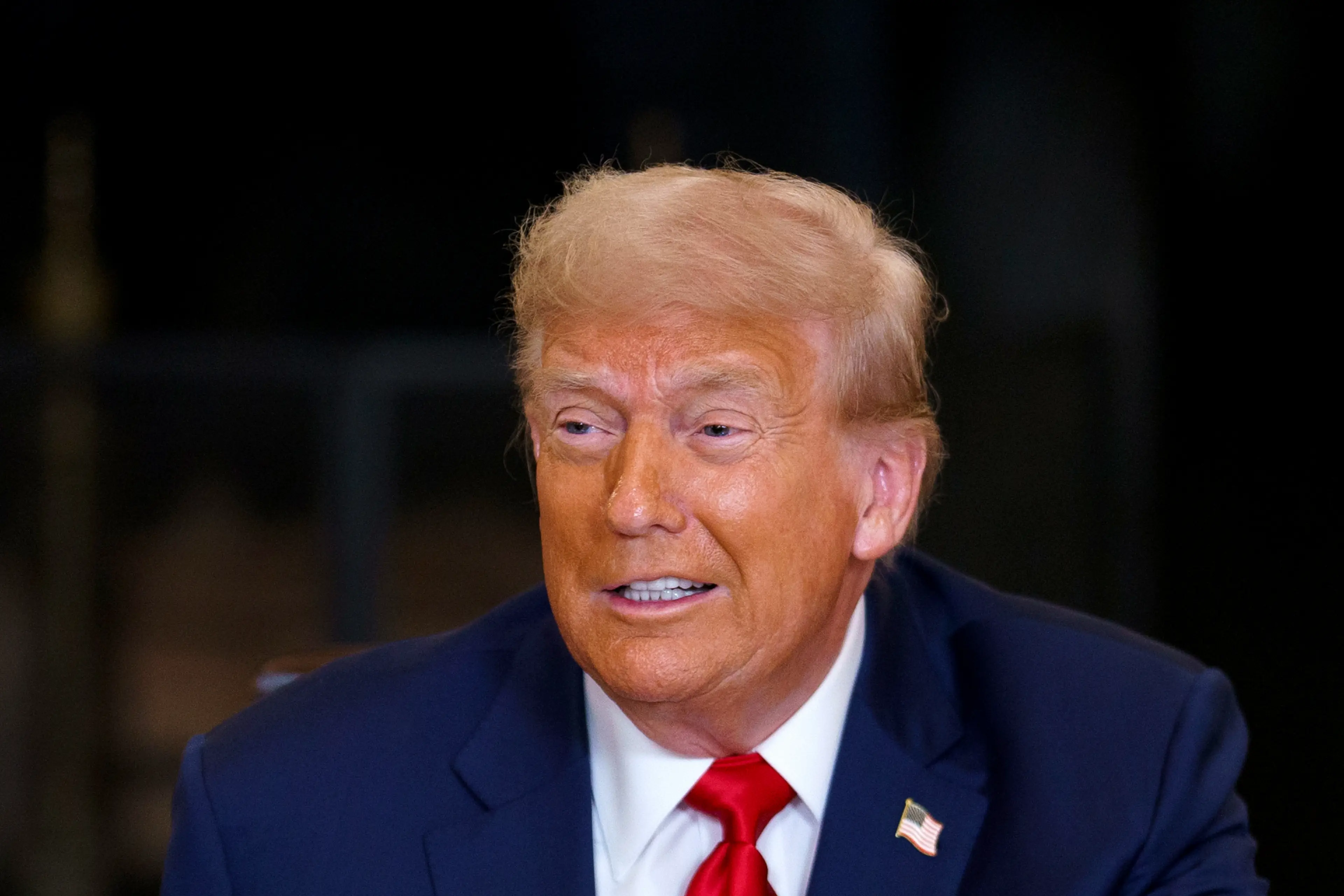 While many mocked the post, some supporters defended it (Will Oliver/EPA/Bloomberg via Getty Images)