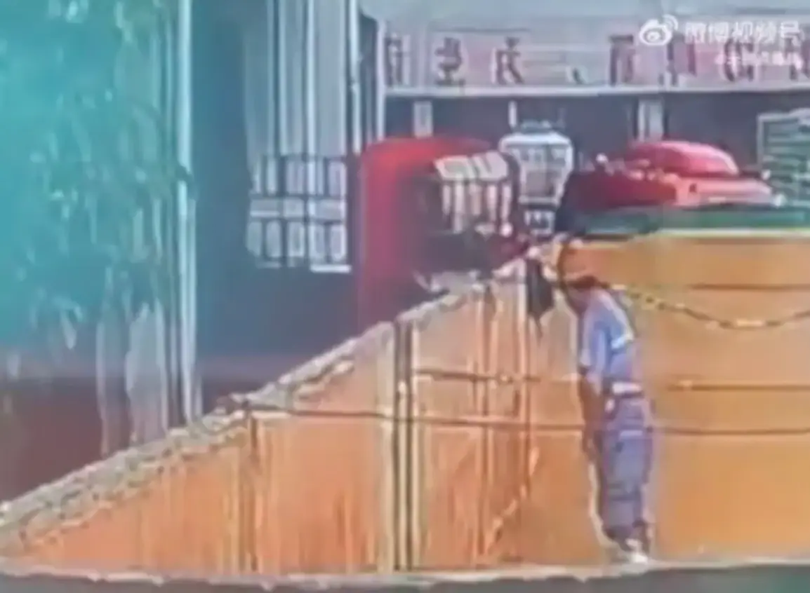 The man was filmed urinating into a vat at factory.