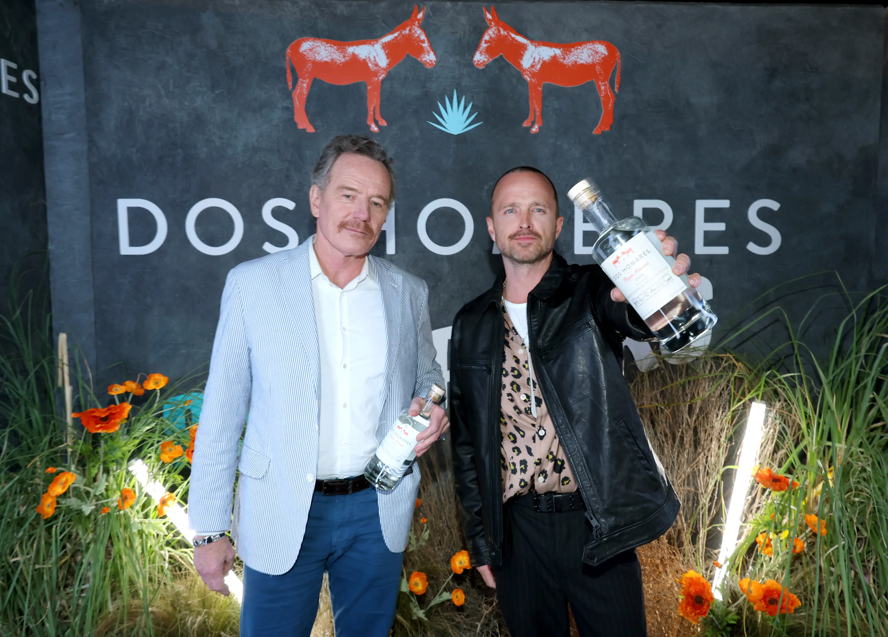 The two Breaking Bad stars founded their spirits brand in 2019 (Rich Polk/Getty Images for Dos Hombres Mezcal)