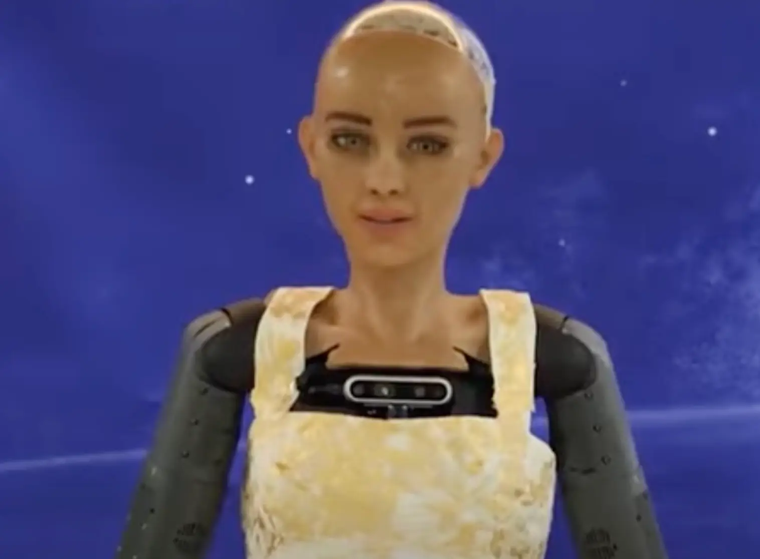 Sophia says robots will make better leaders.